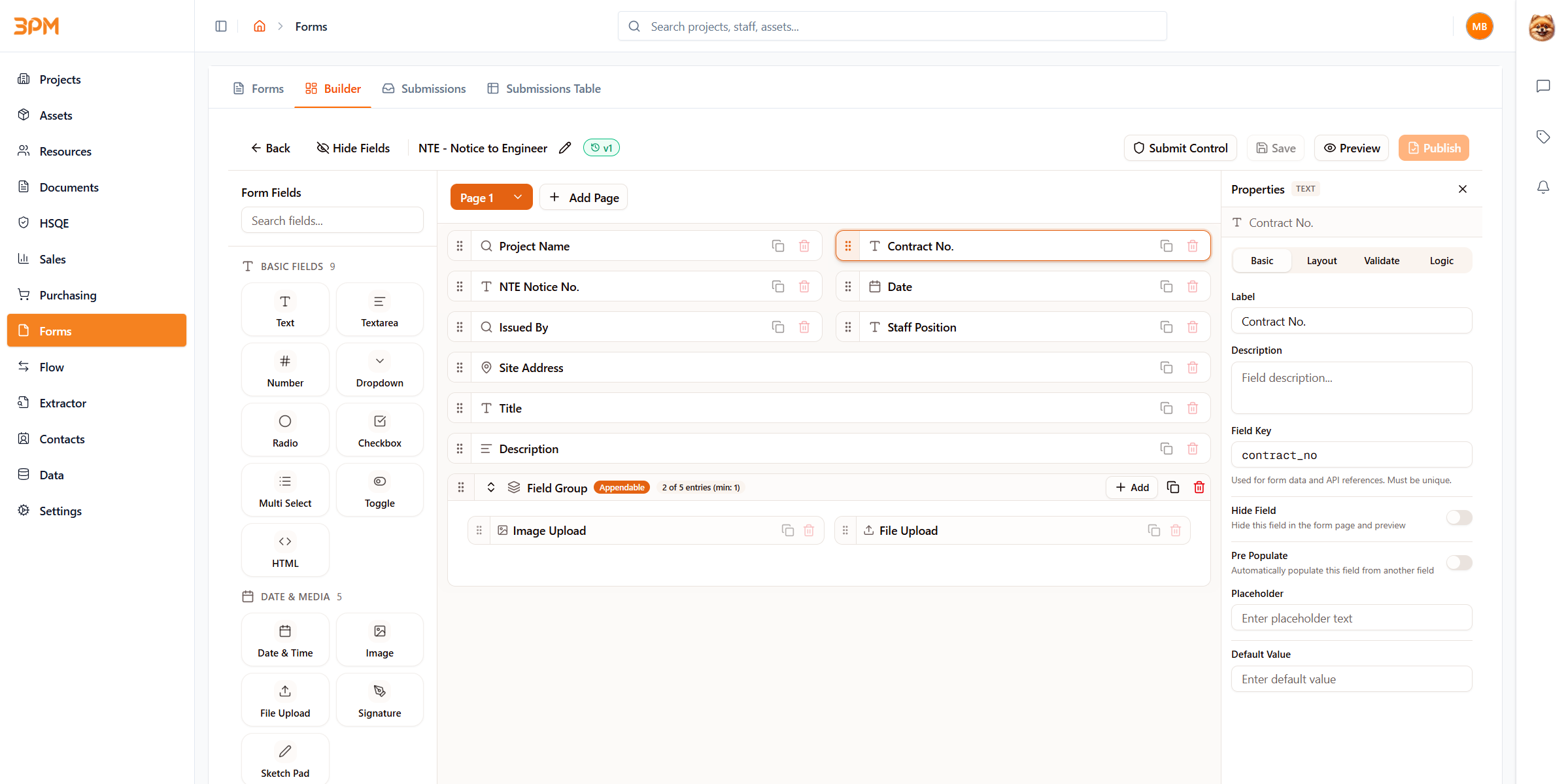 Customizable AI Form Builder